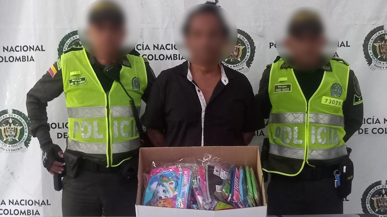 Capturado por robarse unos útiles escolares