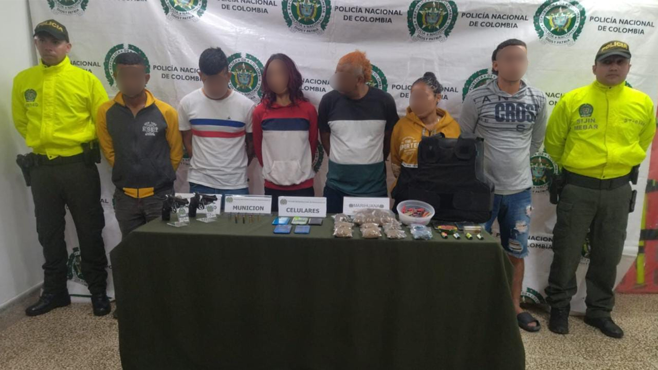 Con armas y marihuana cayeron ‘Los Temerarios’ en Barranquilla