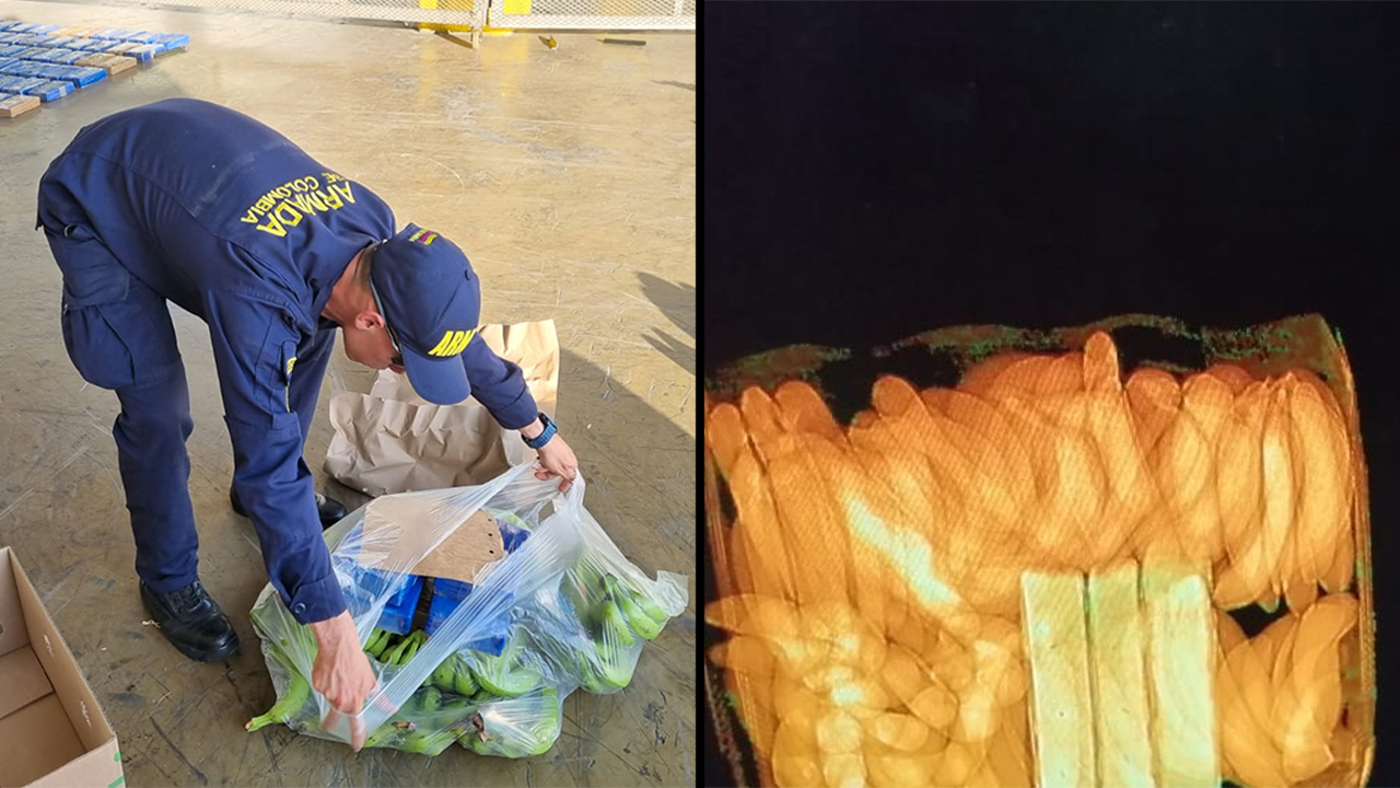 Con rayos x, encontraron cocaína en cajas de banano en puerto de Santa Marta