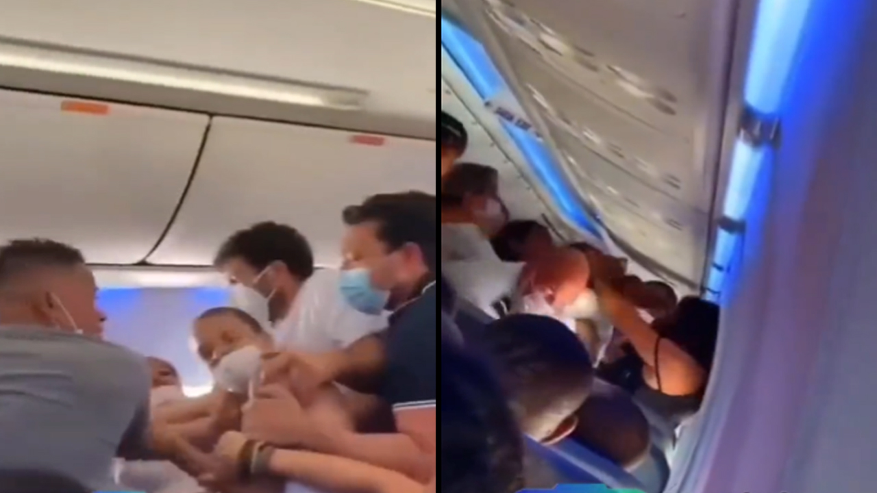 Dos familias protagonizaron fuerte riña en pleno vuelo de avión