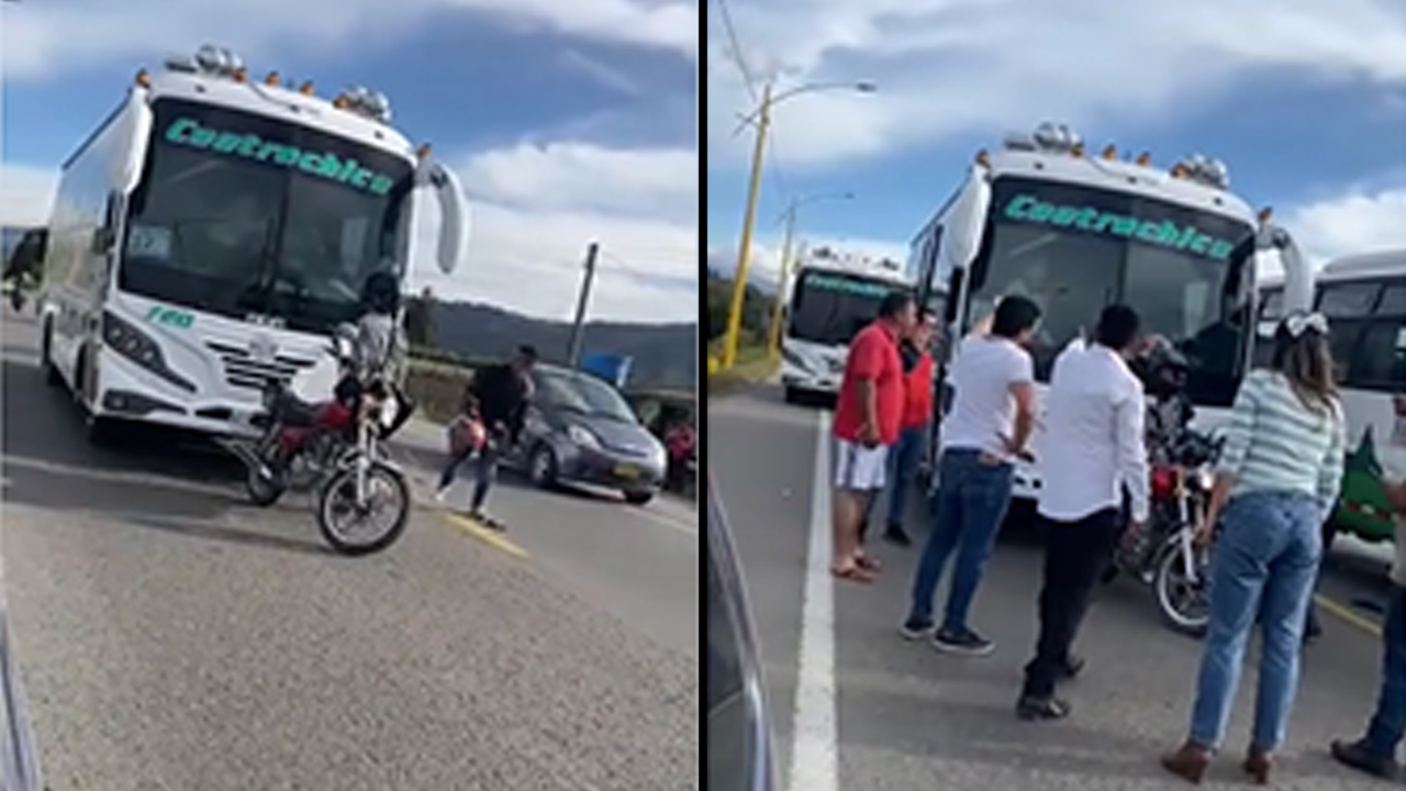 Dos hombres atacaron un bus escolar que llevaba 30 niños en Boyacá