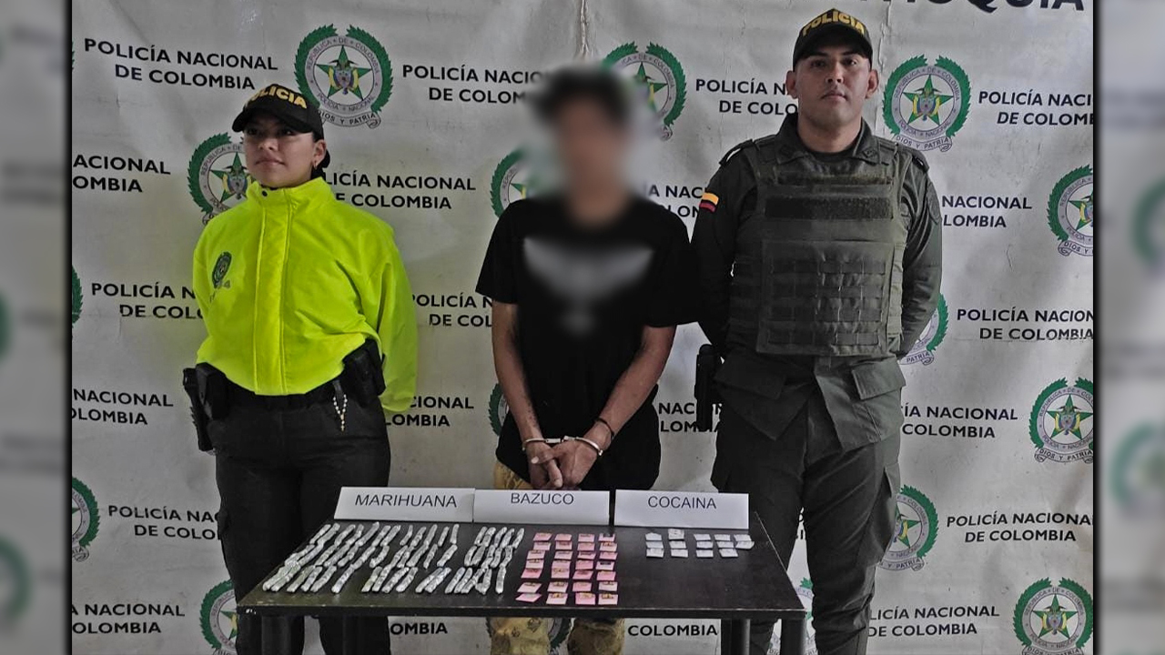 En Segovia capturaron a ‘El Veneco’ con marihuana, bazuco y cocaína