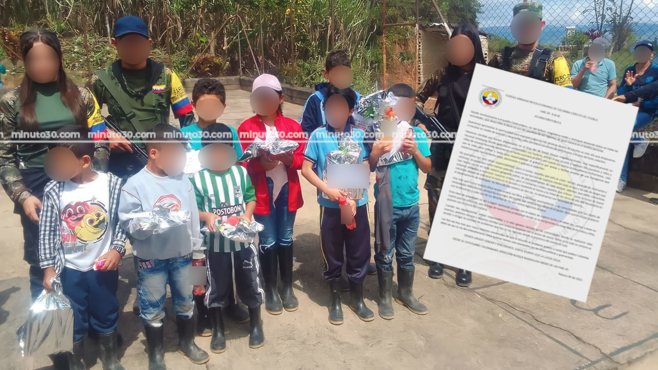 Guerrilleros hablaron sobre la entrega de kits escolares a niños en Yarumal, Antioquia