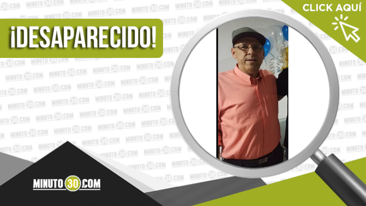 Francisco Javier García Zapata desapareció en Medellín