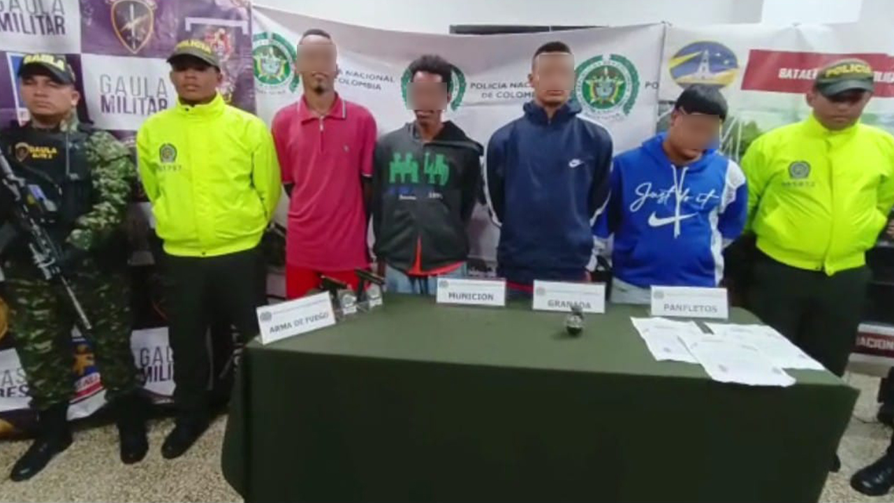 Otra vez cogieron a ‘Tito’ y otros tres presuntos delincuentes