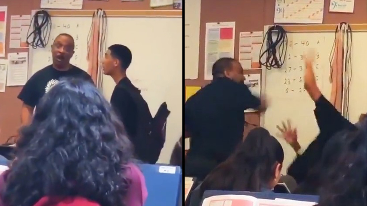 Profesor se fue a los puños con un joven alumno que lo estaba insultando
