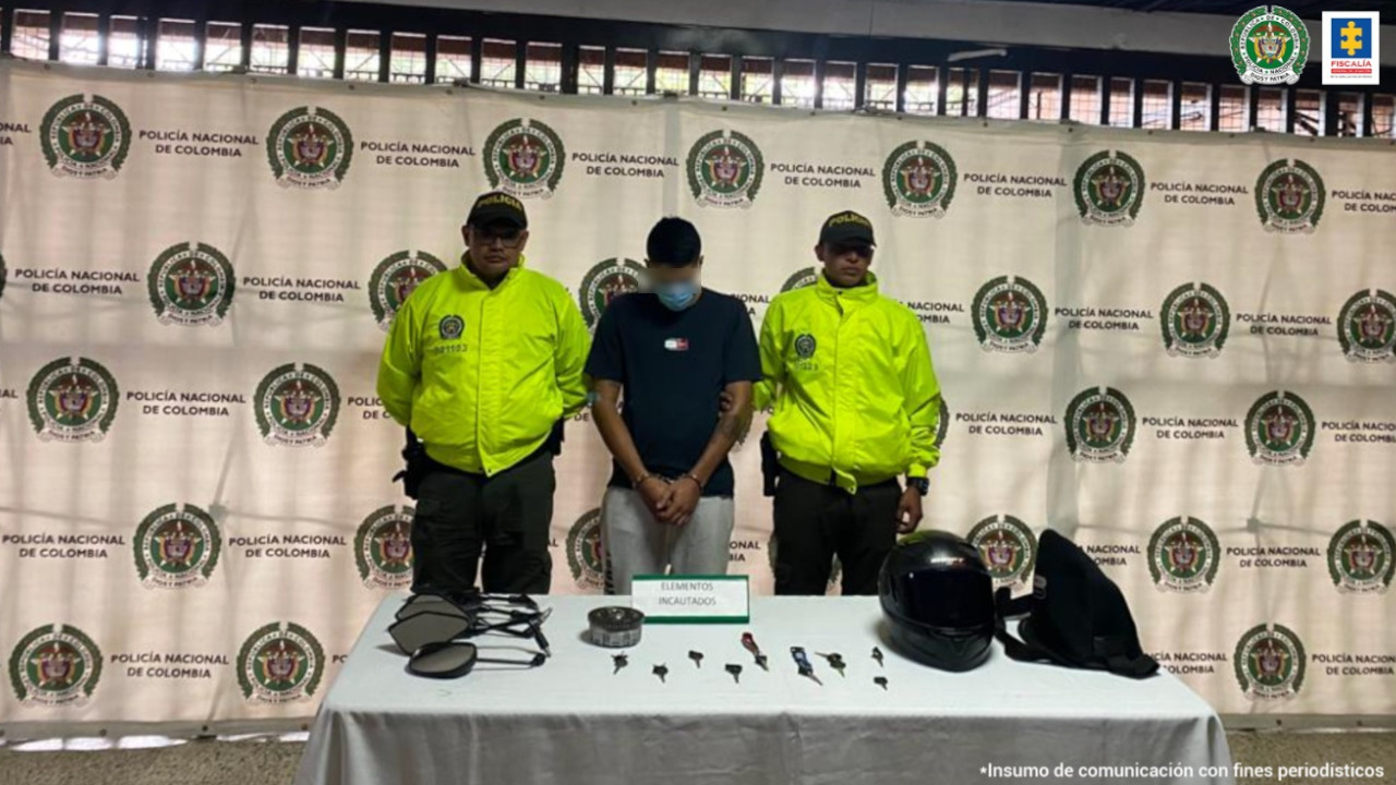 [VIDEO] Mandaron a la cárcel al presunto asesino de un policía que no se dejó robar la moto en Bello