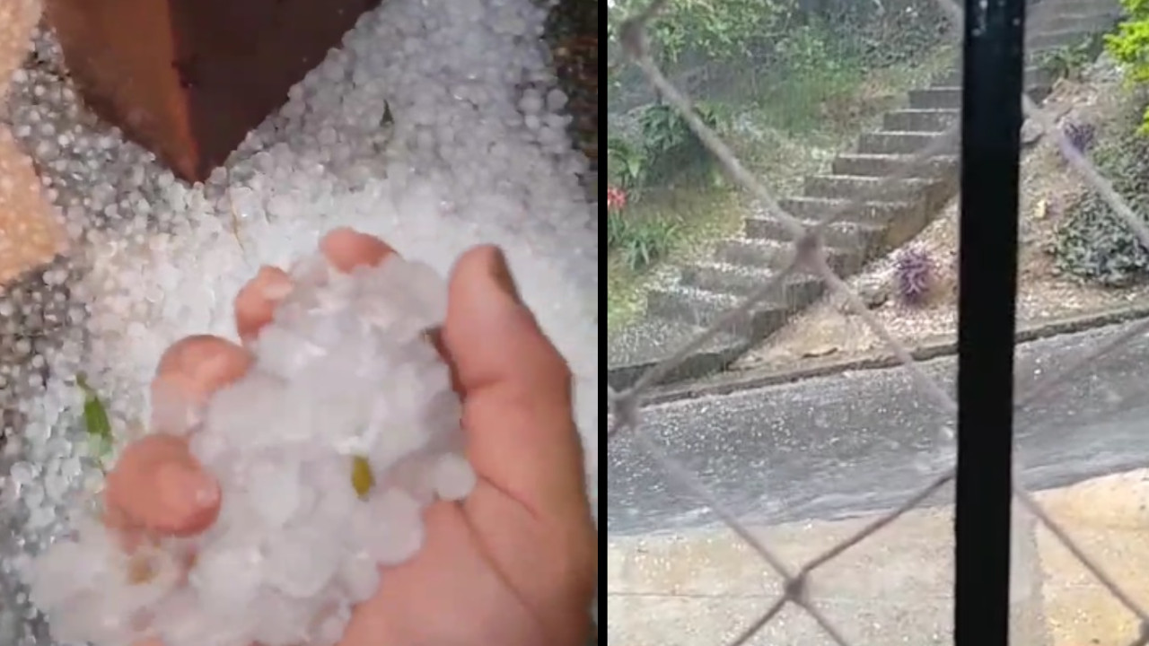 [VIDEO] Reportan que están cayendo 'pepas' de hielo en Itagüí y Sabaneta