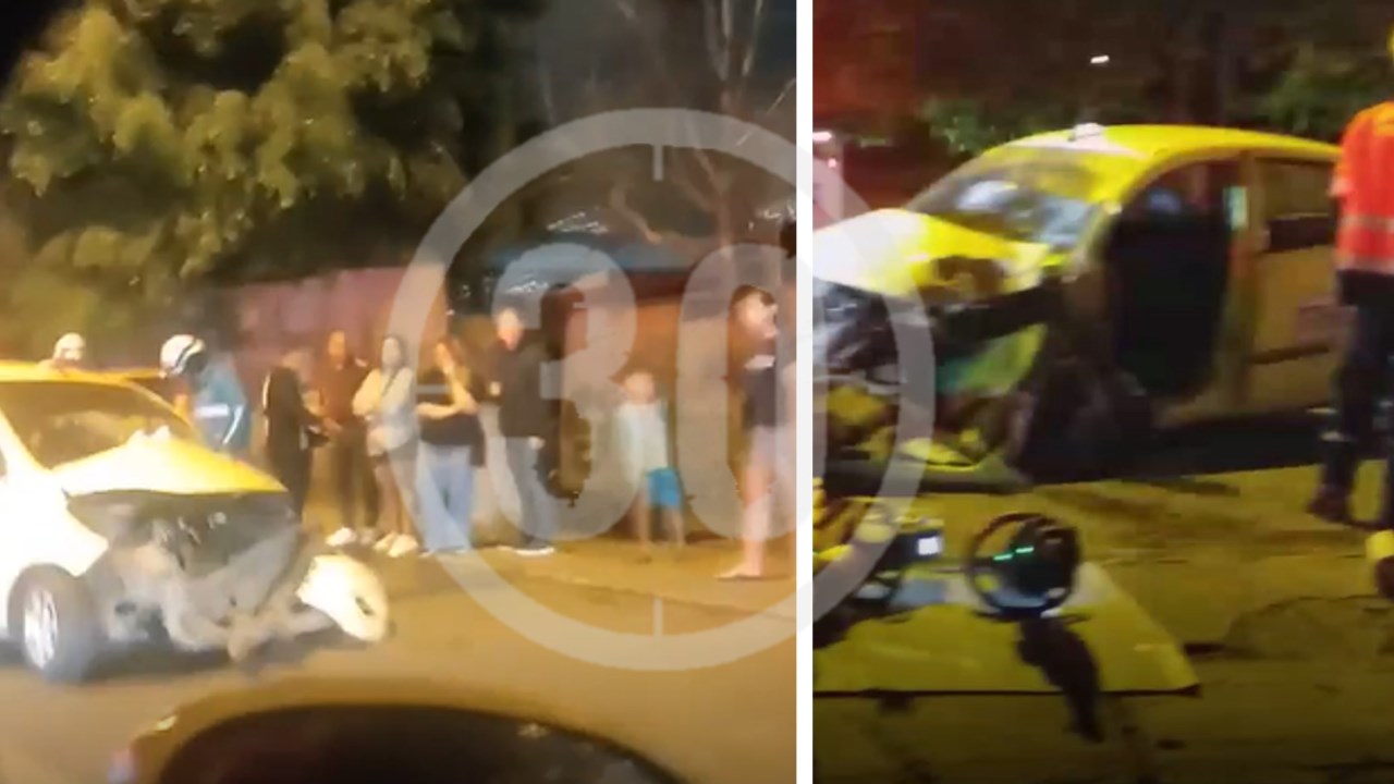 accidente de taxi en guayabal