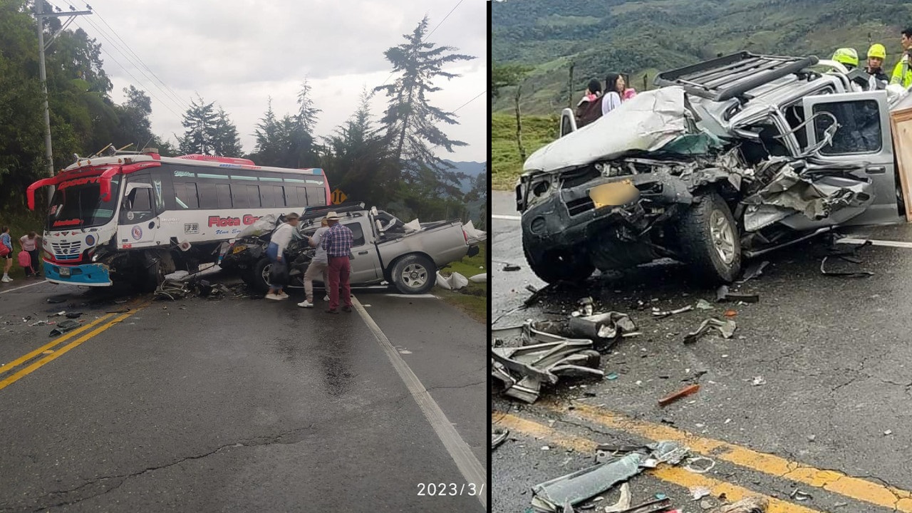 [VIDEO] Grave accidente entre Rionegro y Cocorná deja por lo menos dos heridos