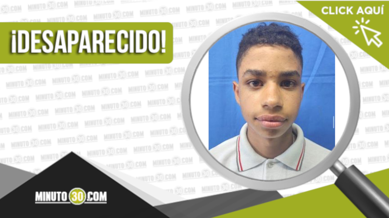 Buscan a Federico Andrés Sosa Pérez de 15 años de edad en San Pedro de los Milagros