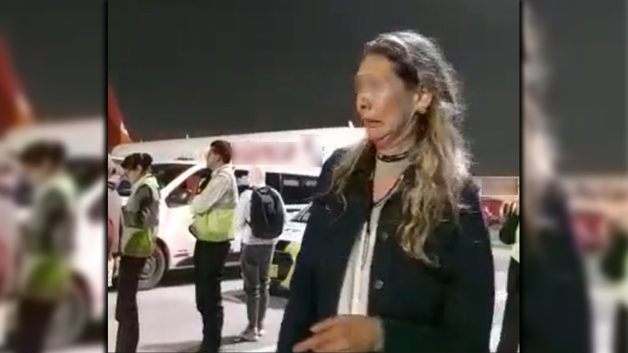 La 'doña' que insultó al policía no es actualmente esposa de un coronel