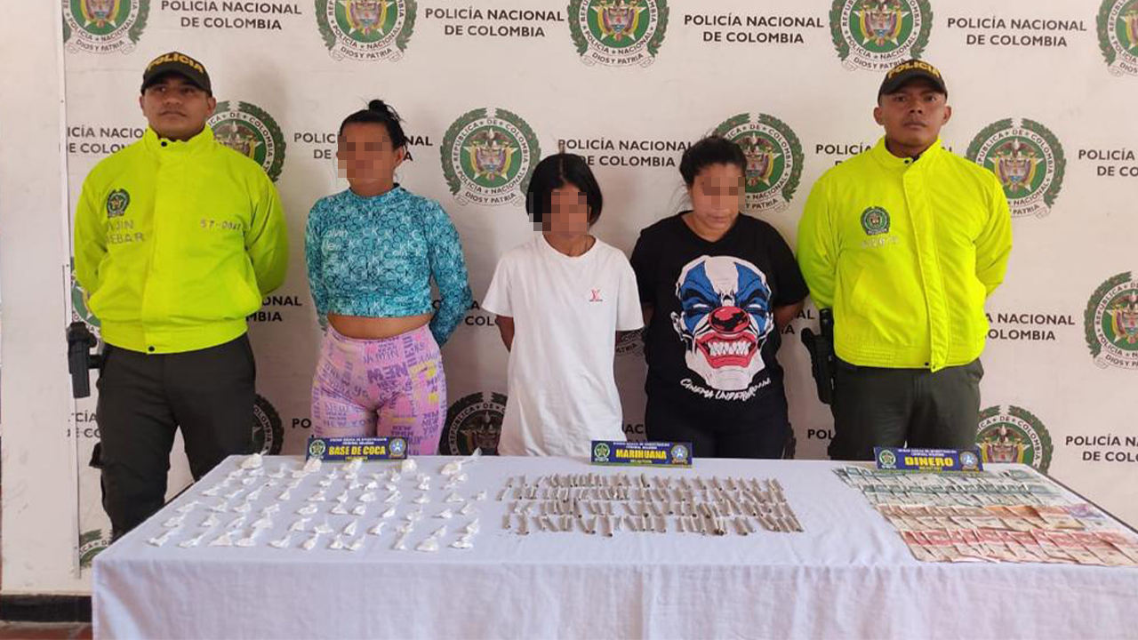 Se les cayó el negocio familiar Tres mujeres fueron capturadas por venta de drogas en su casa