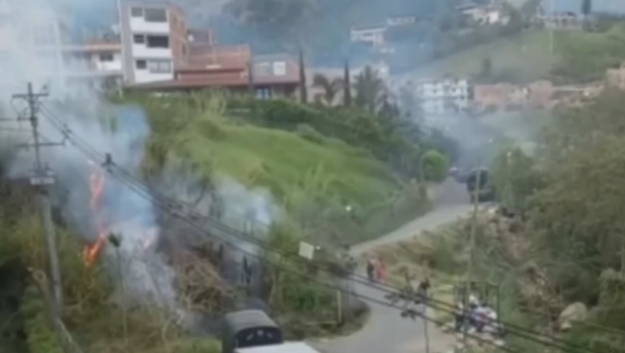 [VIDEO] Reportan incendio en Bello, sector el Trapiche