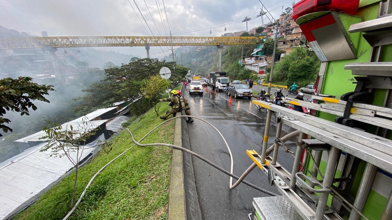 Incendio en el sector Olaya Herrera