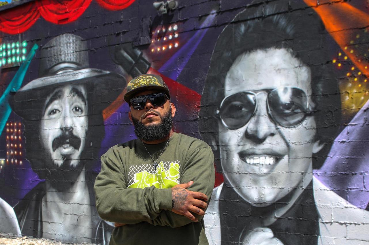 FOTOS: Miami refuerza su carácter latino con un mural dedicado a estrellas de la salsa 2 mural salseros miami2