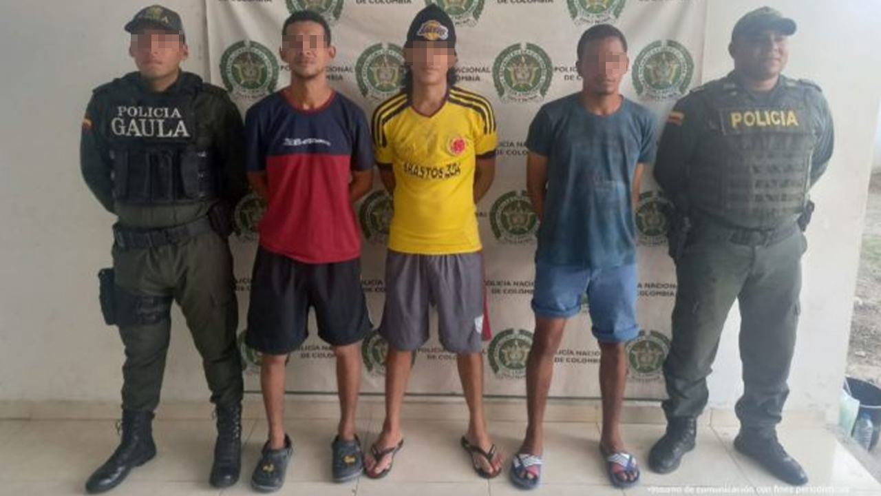 Banda ‘Los Caballeros’, al servicio del Clan del Golfo capturada en Fundación