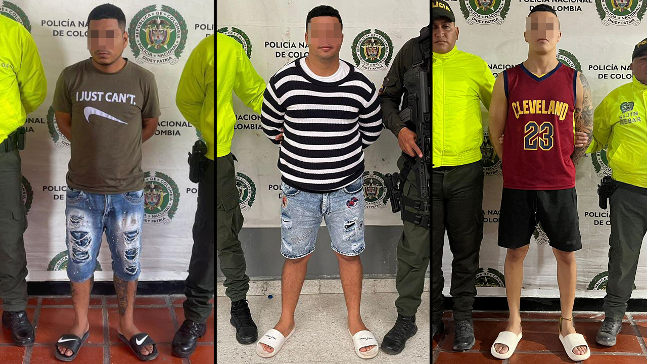 Capturaron a ‘El Junio’, ‘El Enano’ y ‘Stiwar’, como presuntos asesinos de 4 personas en Barranquilla y Soledad