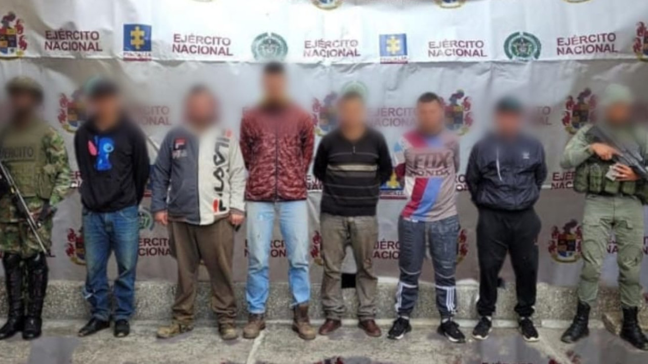 El Ejército capturó en Antioquia a seis hombres por explotación ilícita de minerales