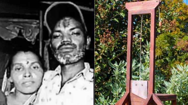 En India pareja se suicido con guillotina casera como un acto de sacrificio humano