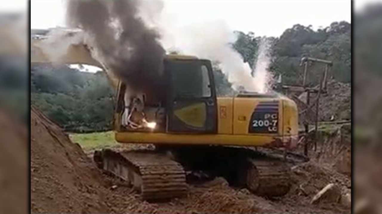 Maquinaria por 1400 millones fue destruida por la Policía