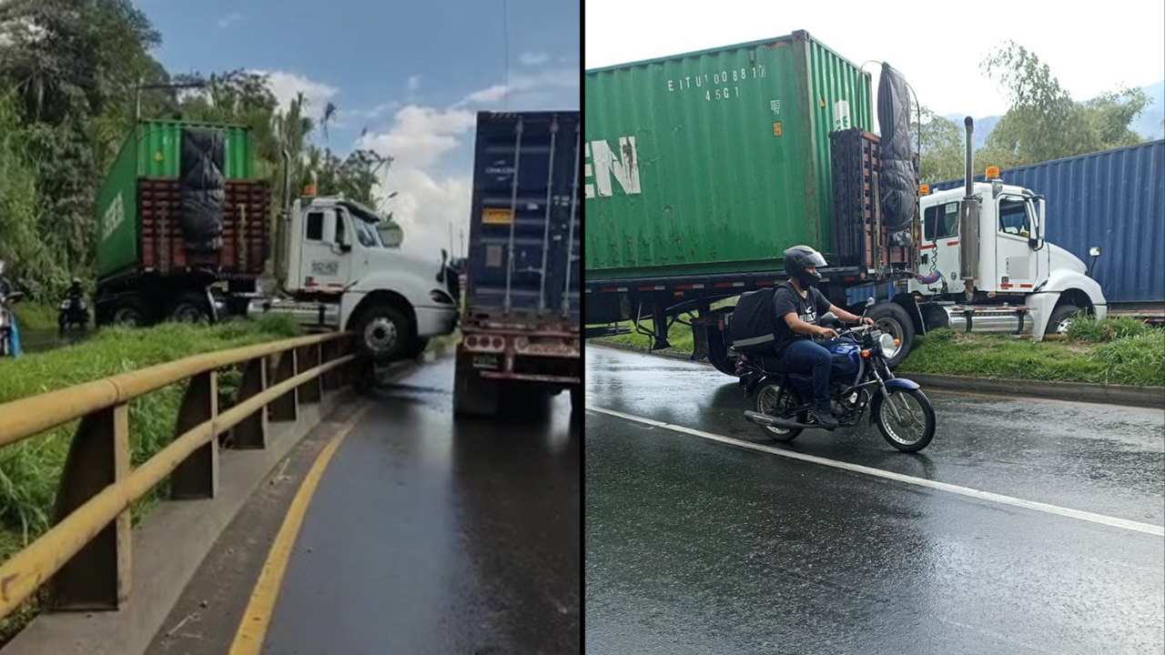 [VIDEO] Reportan accidente en la Variante a Caldas por Pan de Azúcar