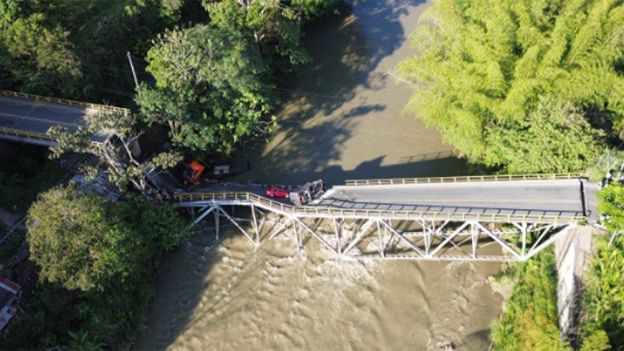 En máximo 45 días se habilitaría puente militar sobre río La Vieja