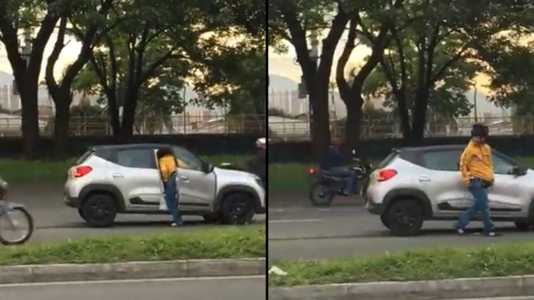 [VIDEO] Conductor que se habría chocado fue atracado en la avenida Regional