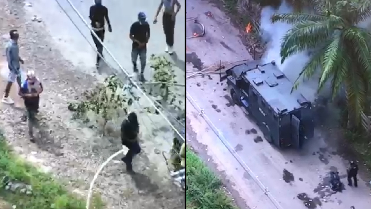 [VIDEO] Policía confirma que delincuentes los atacaron con explosivos en Yondó y que son 13 los uniformados lesionados
