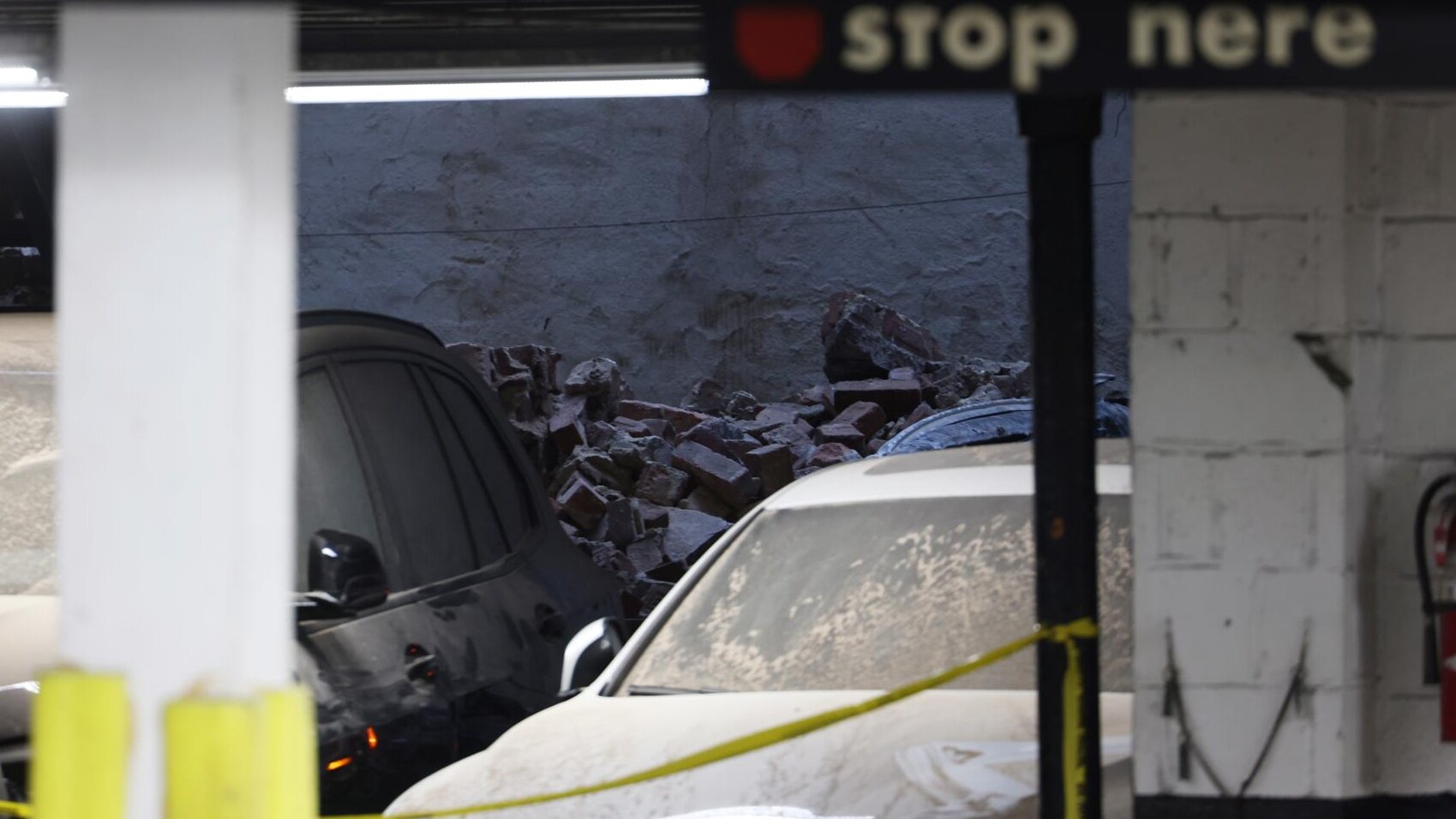 desplome de un aparcamiento de vehículos en Nueva York 3