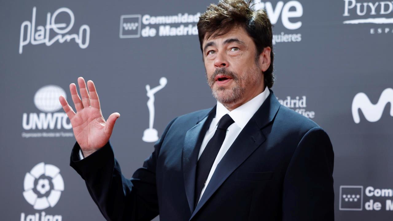 El negro, protagonista de la alfombra roja en los Premios Platino