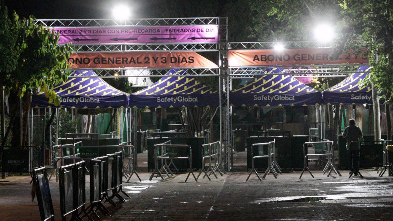 Tormenta obliga a desalojar 18.000 personas del Warm Up de Murcia