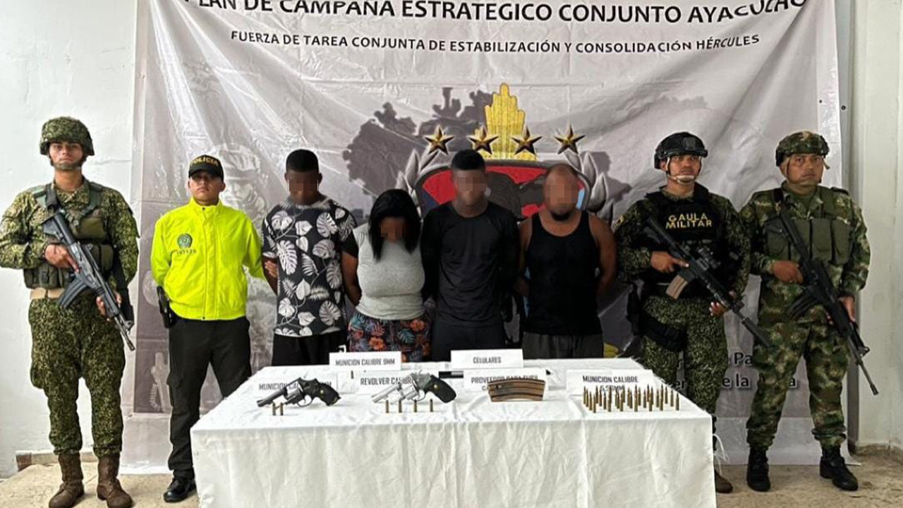 Capturados ocho presuntos disidentes FARC en Nariño