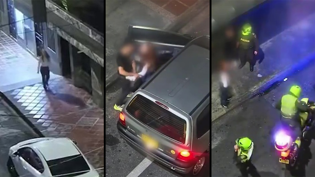 [VIDEO] Central de monitoreo de Itagüí, captó a un ‘pegón’ agrediendo a una mujer