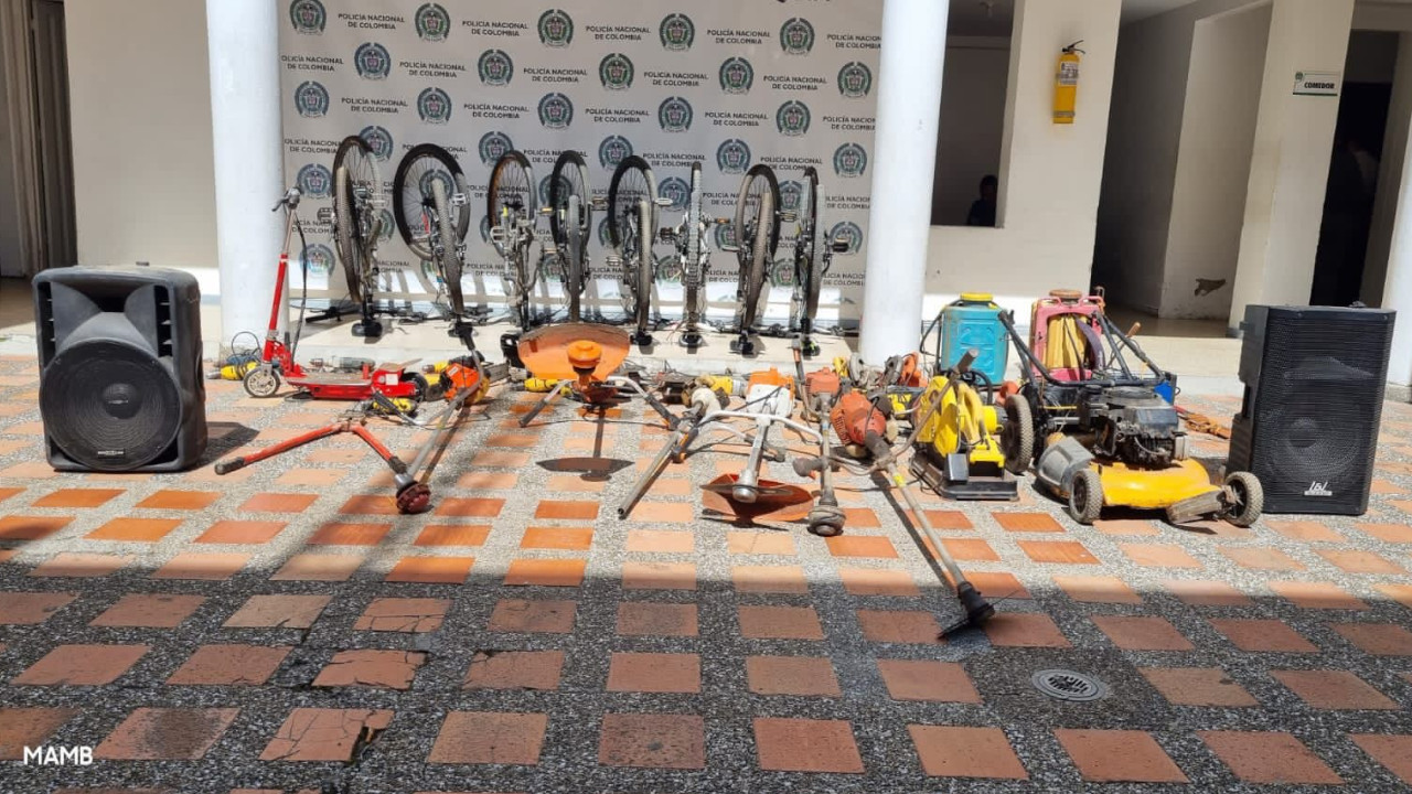La Policía incautó herramientas en una compraventa en Antioquia que no tenían documentos de propiedad
