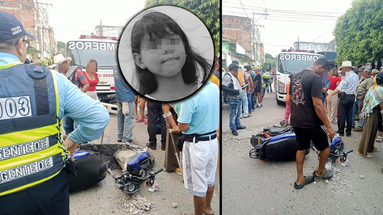 Murió niña que había sido arrollada junto a su madre por carro de bomberos de Puerto Berrío-
