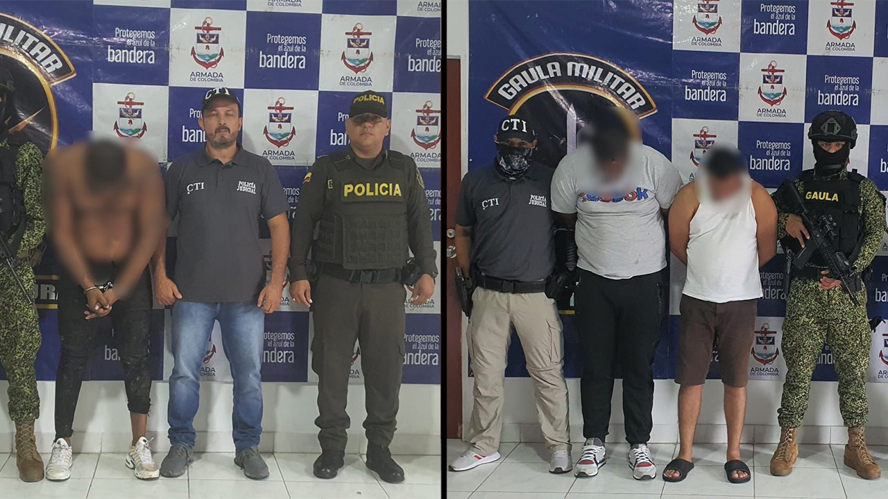 Tres presuntos extorsionistas de la banda ‘La Local’, fueron capturados en Buenaventura