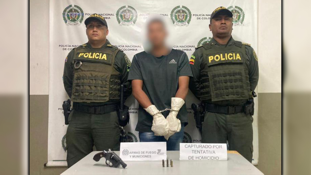 VIDEO: Capturaron a un hombre que le habría disparado a una mujer en Barbosa