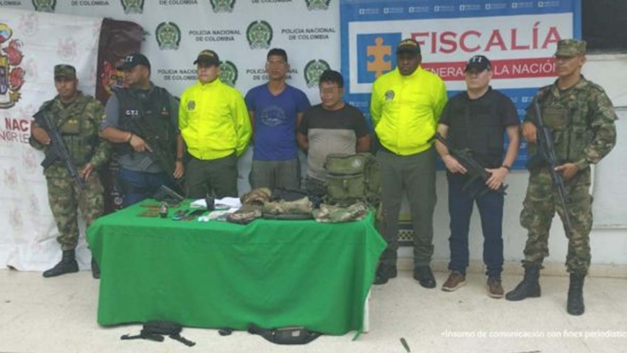 A la cárcel dos presuntos disidentes de las FARC que estaban delinquiendo en Pelaya, Cesar