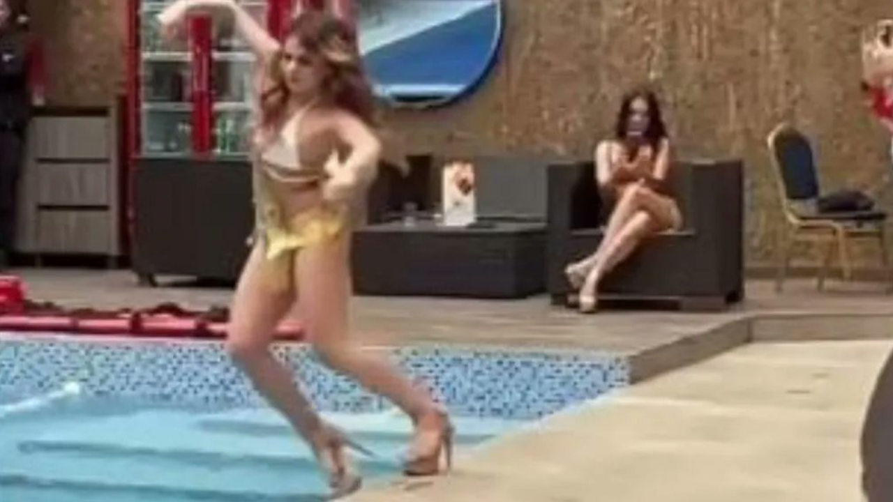 VIDEO. ¡Que mojada! en medio de una pasarela, Miss Grand Colombia, cae al agua
