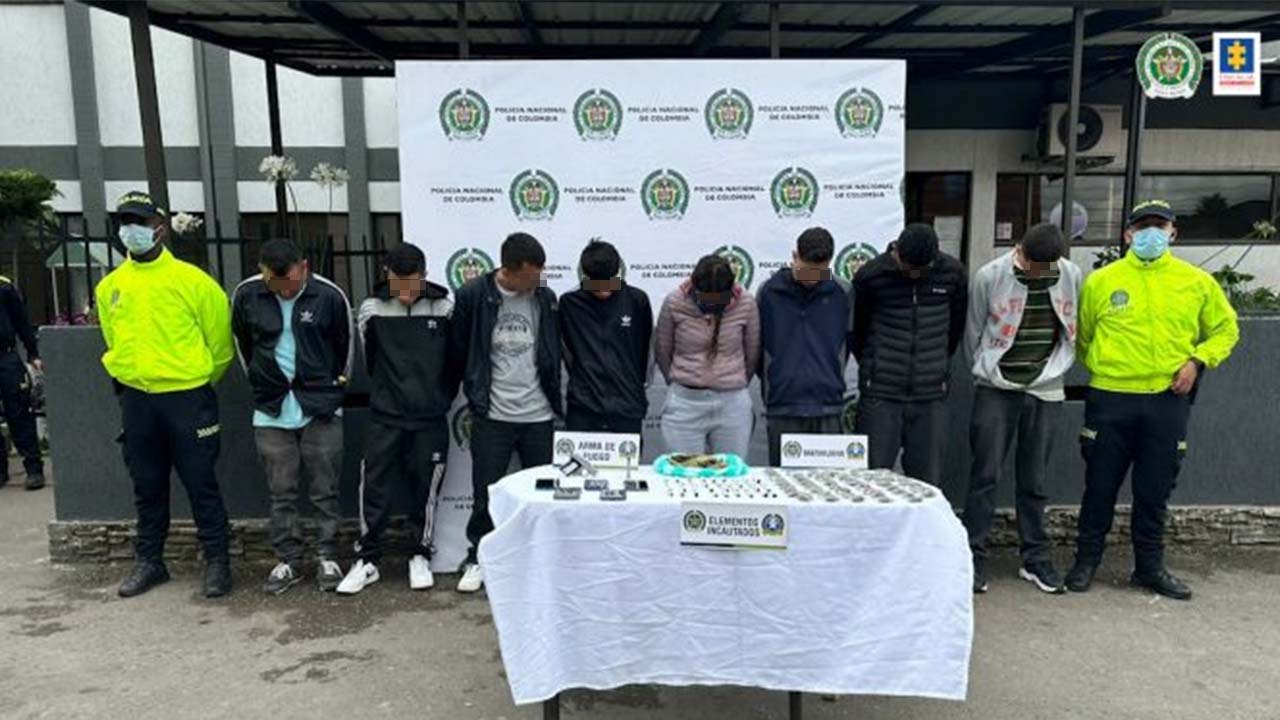 Ocho de la banda ´Kansas´ fueron enviados a la cárcel en Bogotá