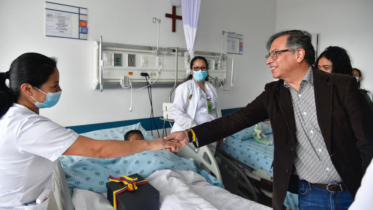 El Presidente y la Primera Dama, visitaron a los niños rescatados en la selva del Guaviare