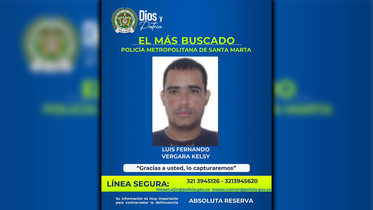 Este hombre es señalado de matar a un policía en Santa Marta