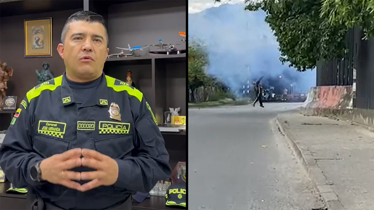 VIDEO. Detuvieron a 7 personas que lanzaron ‘papas bombas’ contra la Policía en Medellín