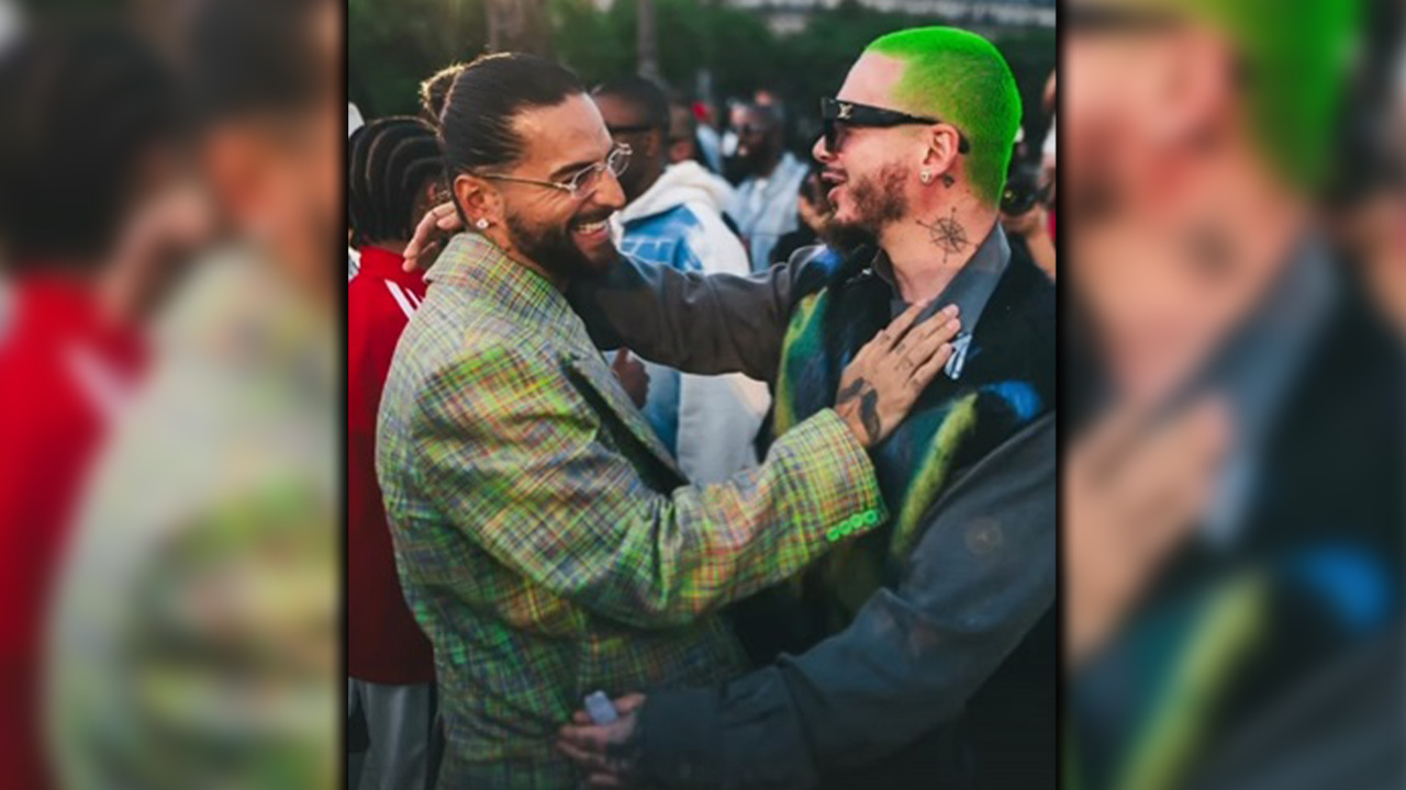 VIDEO. ¡Muy tiernos! Maluma y J Balvín se encontraron en evento muy top y no pudieron disimular la emoción