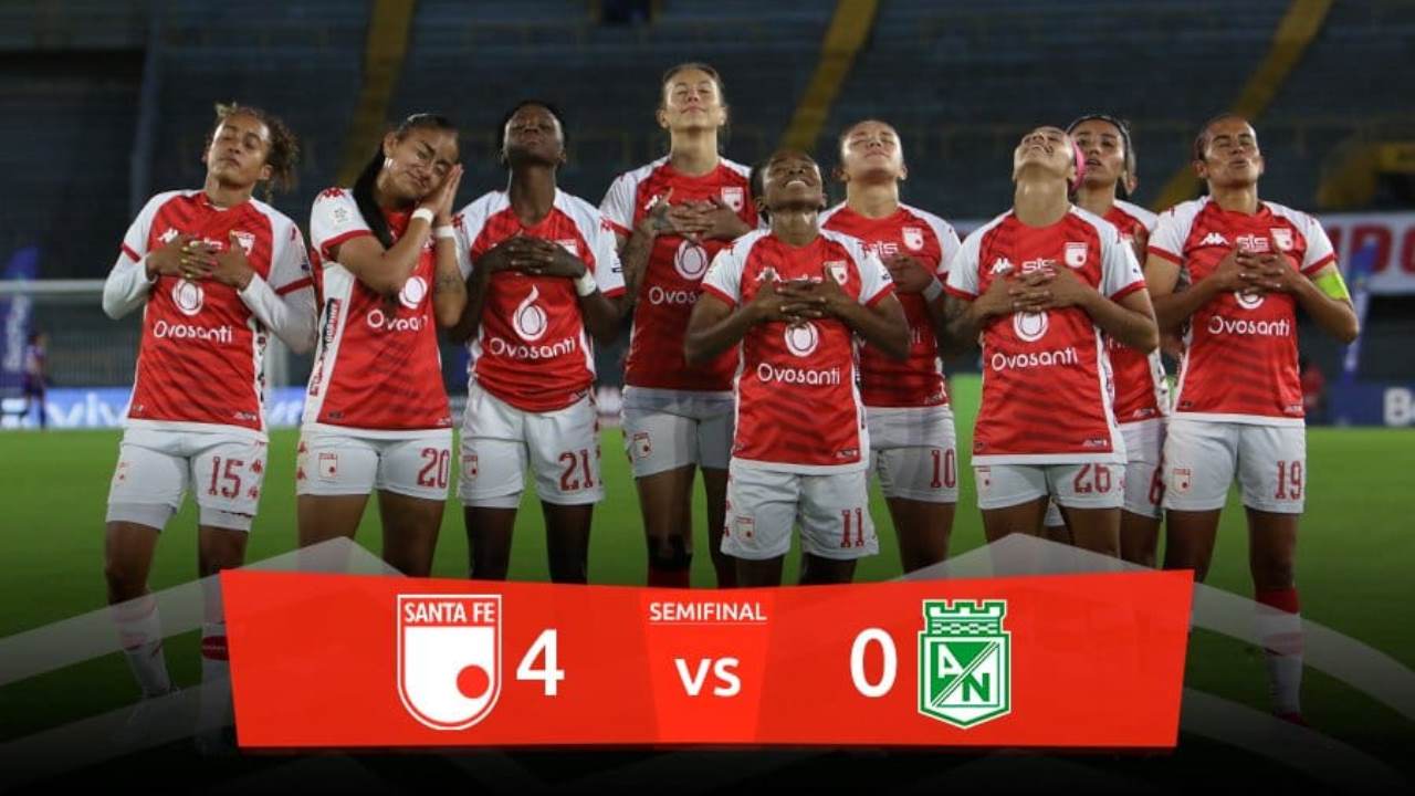 santa fe venció a nacional en la versión femenina de la liga betplay