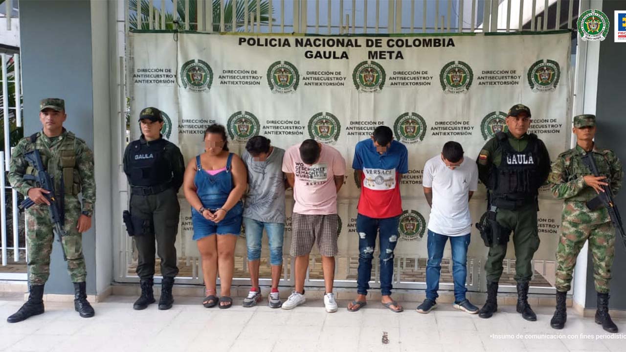 Cinco de ‘Los Juanitos’, fueron capturados y judicializados en el Meta