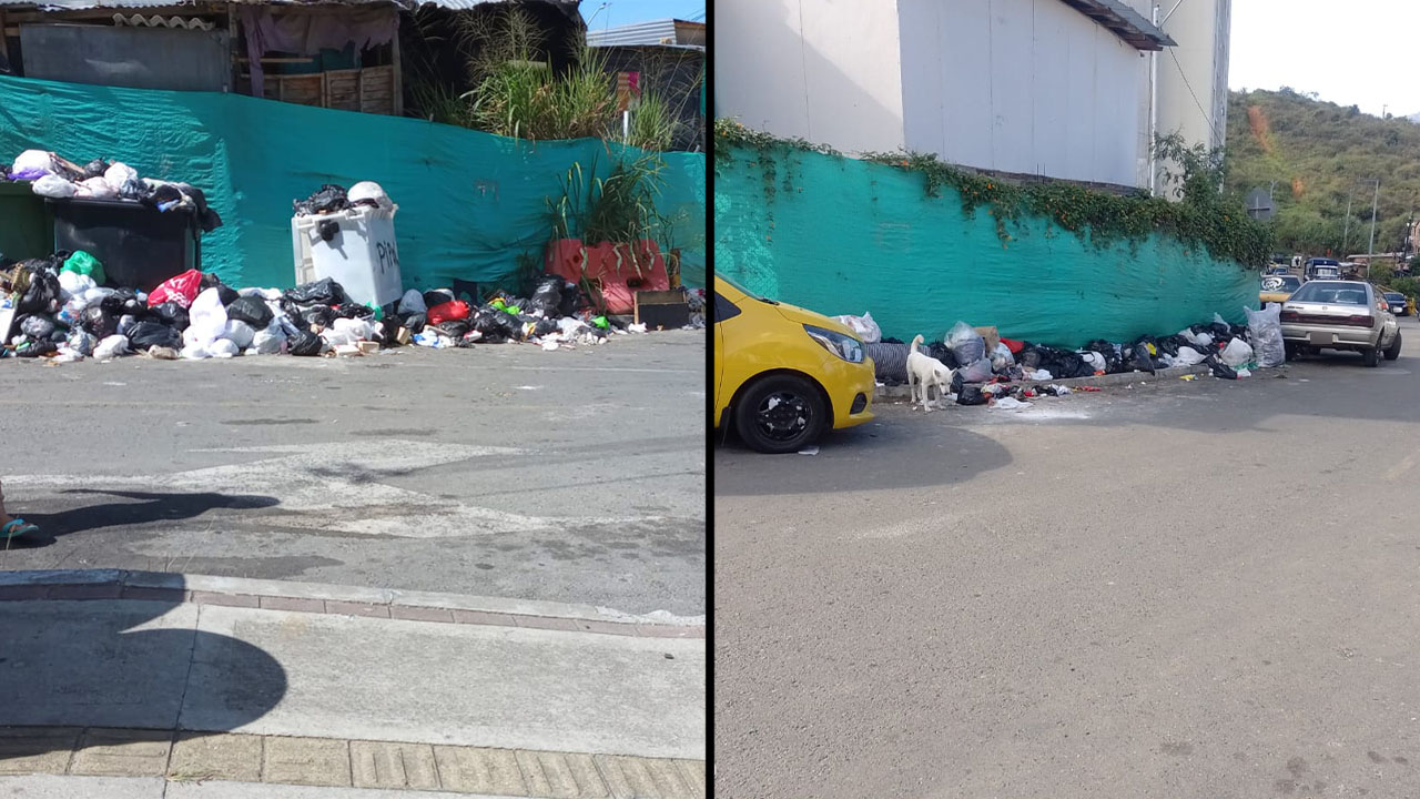 Con FOTOS denuncian fallas en el servicio de aseo de un barrio de Bello
