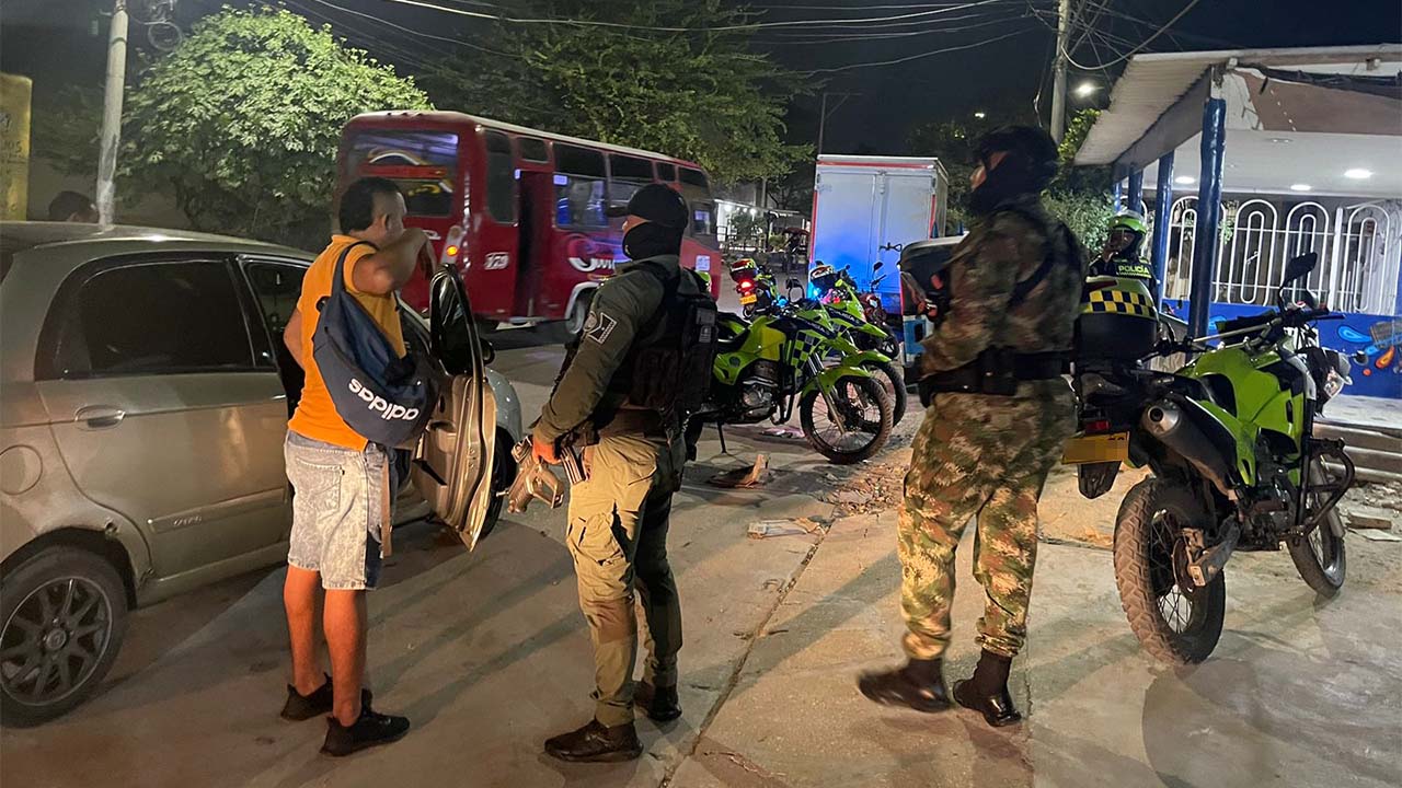 45 capturados este fin de semana en Barranquilla