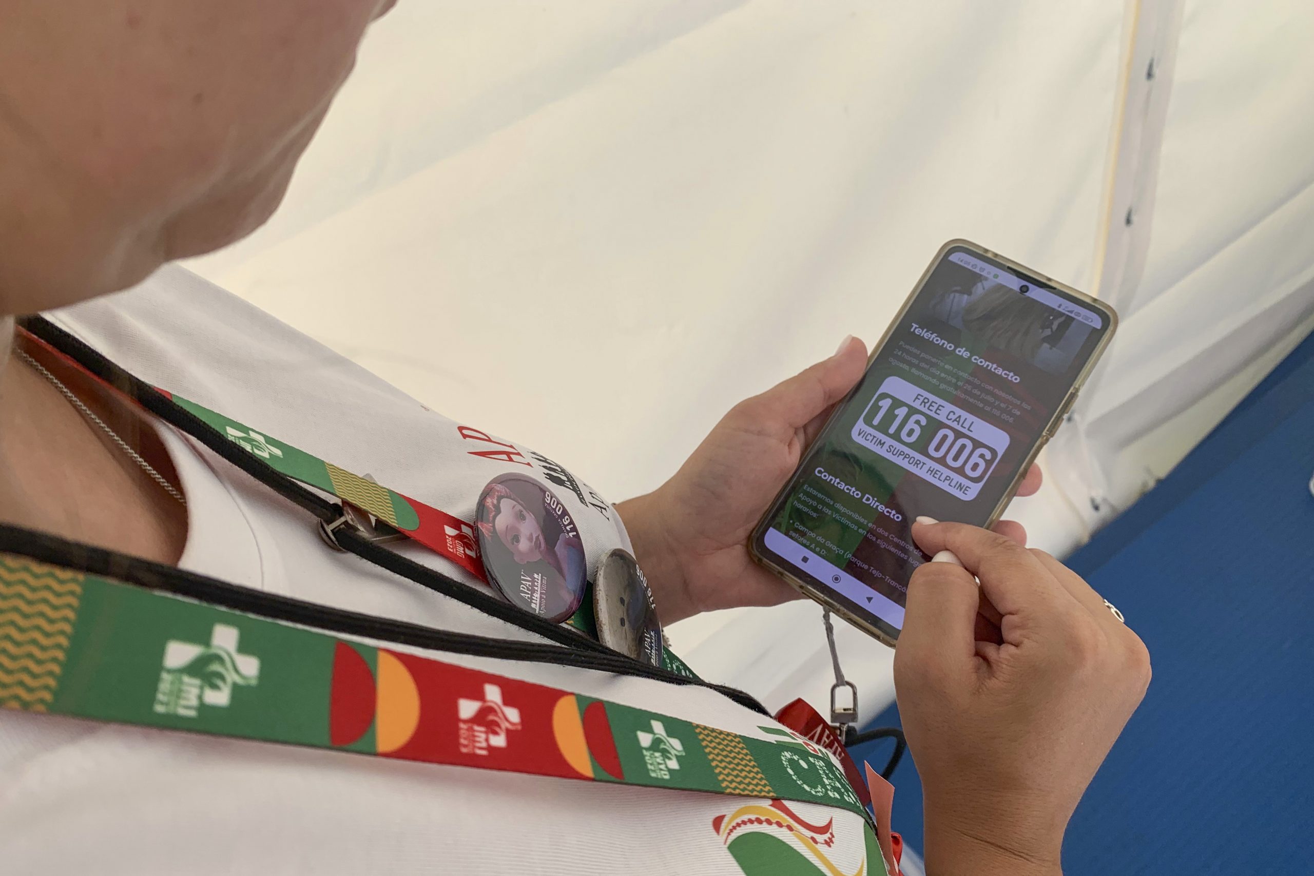 Apoyo a las víctimas de agresiones por primera vez en la Jornada Mundial de la Juventud